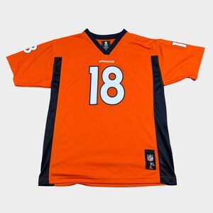 Peyton Manning Denver Broncos Jersey Youth XL 18/20 Orange NFL Team Apparel Kids